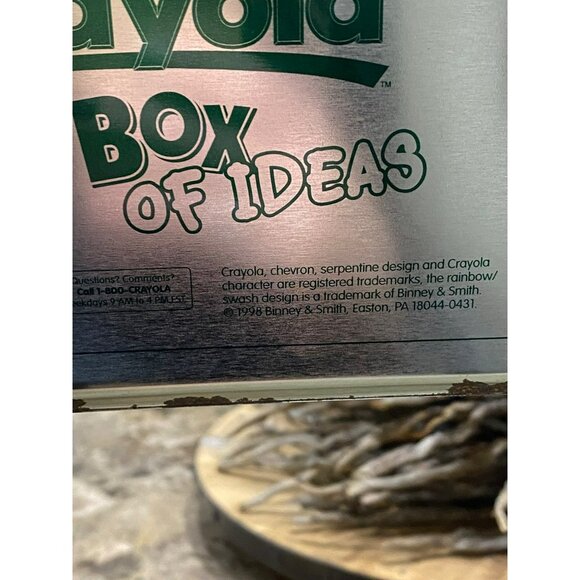 Vintage 1998 Crayola Big Box Of Ideas Crayons 112 Count Tin Collectors Edition - Picture 8 of 8
